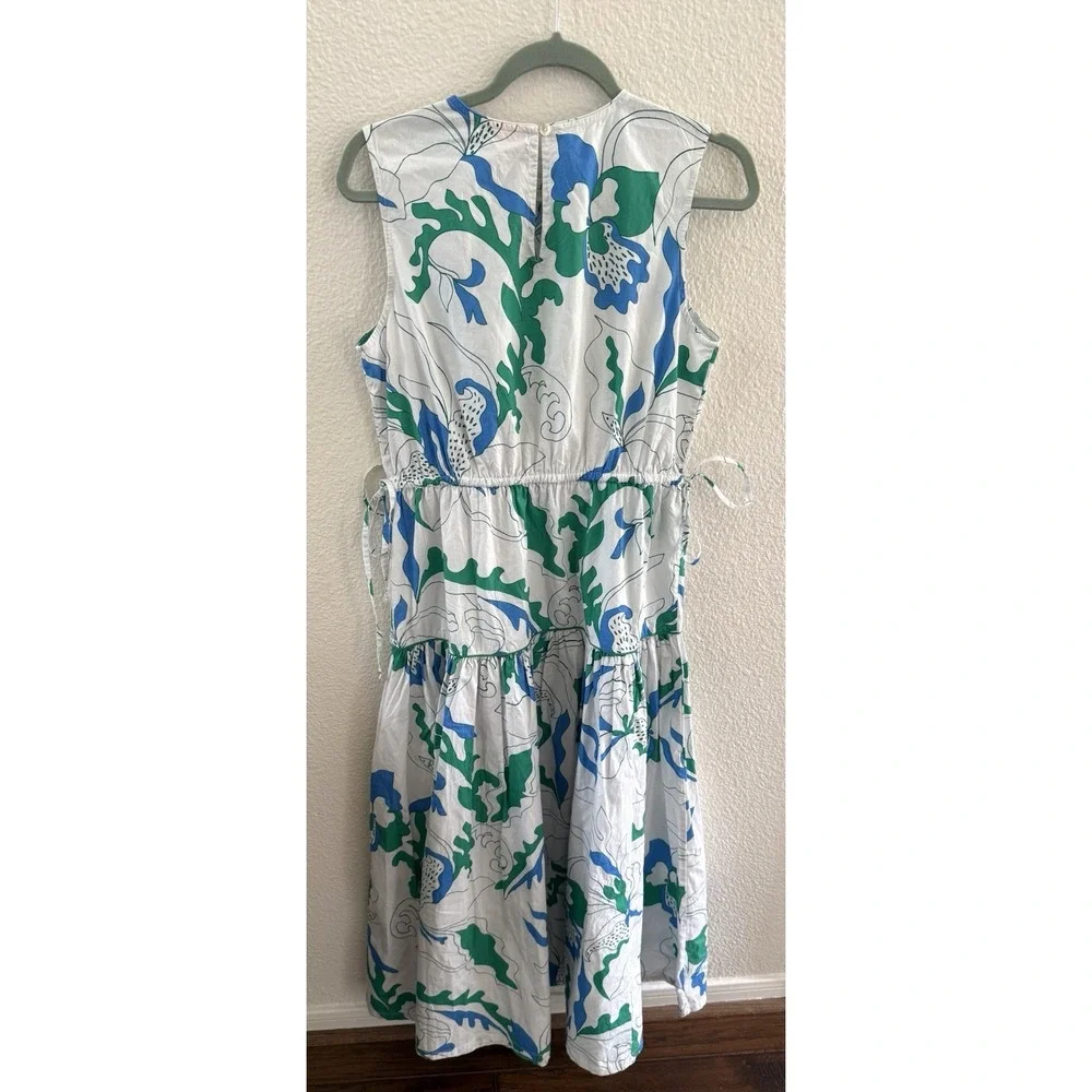 $348 OLIPHANT Sleeveless Piped Maxi Dress Orchid Green Tuckernuck CURRENT Sz S - Picture 6 of 10